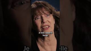 Jane Birkin  quotje leur rappelle Serge Gainsbourgquot shorts [upl. by Ayhtak]