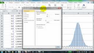 Excel  297  Normalverteilung und Verteilungsfunktion  Glockenkurve mit NORMVERT [upl. by Ilaire]