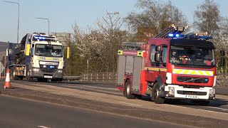 Stalybridge DAF Beavertail Lorry  Pump Responding  Greater Manchester Fire And Rescue Service [upl. by Yruok656]