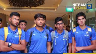 India Under 19 team arrives in Sri Lanka [upl. by Olette501]