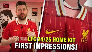 LIVERPOOL 2425 HOME KIT REVEALED REACTION AND FIRST IMPRESSIONS [upl. by Eliades]