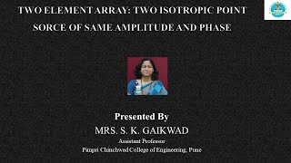 Case I Two Isotropic Point Sources of Same Amplitude and Phase [upl. by Ayahsal222]