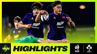 2024 U6N20  HIGHLIGHTS  FRANCE V IRELAND [upl. by Peters]