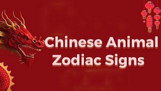 Chinese zodiac signs and years chart [upl. by Neitsabes]