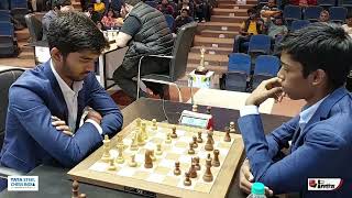 Gukesh vs Praggnanandhaa  KID goes on a Rollercoaster Ride  Tata Steel Chess India 2022 Blitz [upl. by Jews373]