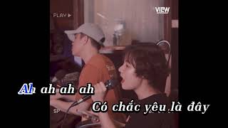 Karaoke  Có Chắc Yêu Là Đây  Sơn Tùng M TP  Beat Piano  Tone NAM [upl. by Oretos541]