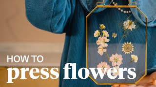 How to Press Flowers [upl. by Suivatra]