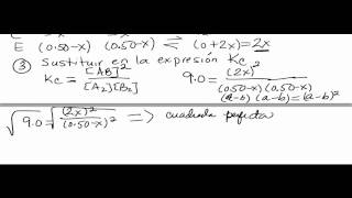 Equilibrio Calcular las concentraciones en equilibrio [upl. by Bogie]