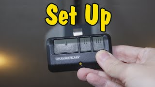 How to Program A Remote for a Chamberlain LiftMaster Craftsman Garage Door Opener  Setup Process [upl. by Haimehen24]