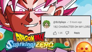 THE DRAGON BALL SPARKING ZERO COMMUNITY HAS GONE TOO FAR FULL ROSTER AND MORE [upl. by Hepsibah]