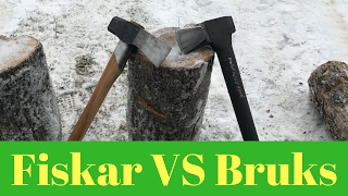 Gransfors Bruks VS Fiskar X27 quotBATTLE OF THE AXESquot [upl. by Eirelav885]