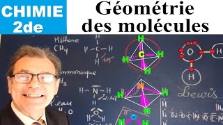 Géométrie moléculaire selon Gillespie  Chimie 2de [upl. by Bohs]