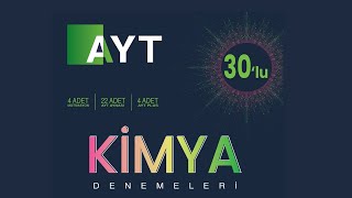 10AYT Kimya Denemesi Çözümleri  025 net daha ekliyoruz [upl. by Macey129]