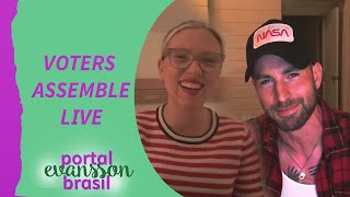 Chris Evans Scarlett Johansson amp Avengers Cast  Voters Assemble Live [upl. by Ferne]