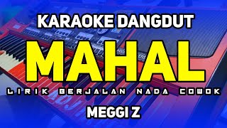 MAHAL MEGGI Z KARAOKE NADA COWOK  DANGDUT ORGEN TUNGGAL [upl. by Nyvar]