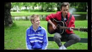 Lars Vaular og Sondre Lerche  Øynene Lukket akustisk i parken [upl. by Atileda]