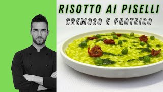 Risotto ai piselli  Facile Proteico e 100 vegetale [upl. by Doi]