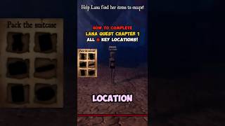 LANA LORE QUEST ALL KEY LOCATIONS Chapter 1 on DRESS TO IMPRESS dresstoimpress roblox dti [upl. by Haelak]