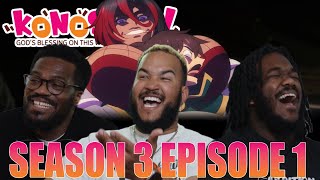 We Are SO Back  Konosuba Season 3 Episode 1 Reaction [upl. by Nodla]