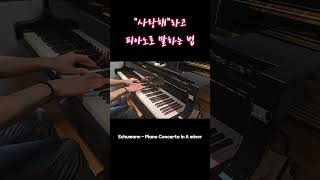 건반 위의 러브레터 슈만 피아노 협주곡 3악장 Schumann Piano Concerto in A minor 3rd mvt shorts music piano [upl. by Felicidad]