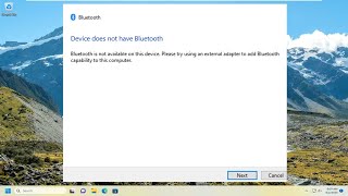 Bluetooth Is Not Available on This Device Please Try Using an External Adapter Solution [upl. by Dallman]