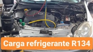 carga de refrigerante r134a fiat siena [upl. by Abe]