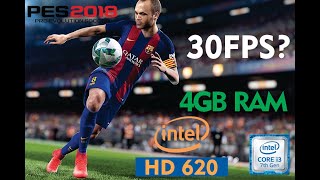 PES 2018 on low end pc core i3 intel hd 620 4gb ram [upl. by Brocky]