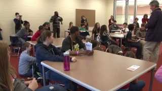 Muller Road Middle School delivers dog houses to the Columbia Humane Society [upl. by Ardnua622]