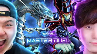 1 DARK MAGICIAN vs 1 BLUEEYES  TeamSamuraiX1 vs Sykkuno  YuGiOh Master Duel Ranked Gameplay [upl. by Nnhoj]