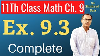 FSC Math Lectures  Exercise 93 Chapter 9  Fundamentals Of Trigonometry [upl. by Cid]