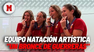 Las nadadoras artísticas felices con el bronce quotLuchamos como guerrerasquot I MARCA [upl. by Edgell132]