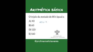 Aritmética básica profmarcellotavares enem matematica [upl. by Tiedeman146]