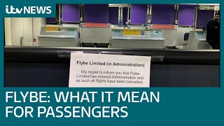 Flybe collapse What are my consumer rights  ITV News [upl. by Ellicec875]