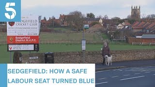 Labour stronghold Sedgefield turns blue in general election  5 News [upl. by Saihtam]