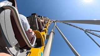 MULTILAUNCH ROLLER COASTER  Pantheon at Busch Gardens Williamsburg [upl. by Avah324]