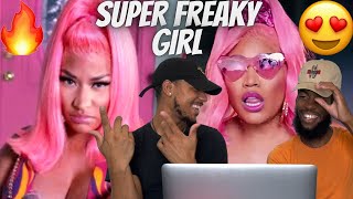 😍🔥Nicki Minaj  Super Freaky Girl Official Music Video  REACTION [upl. by Zandt]