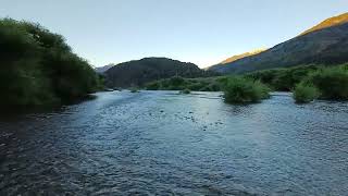 Cruzamos el RIO AZUL antes del amanecer verano 2024 patagonia argentina hiking Lago Puelo asmr [upl. by Yulma]