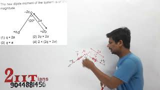 ELECTRIC CHARGES amp FIELDS The new dipole moment of the system is of the magnitude [upl. by Eneleahcim]