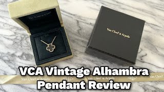 VCA Single Pendant Necklace Review ✨  Pricing comfort level pros amp cons [upl. by Adnamar899]