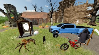 Searching Scary Abandoned Castle for Clues  Farming Simulator 22 [upl. by Routh]