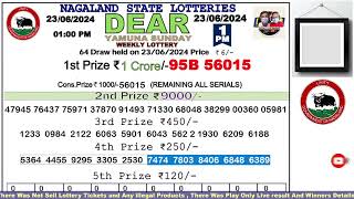 Lottery Sambad Live Dear Nagaland State Lottery Live draw result 23062024 Lottery live sambad [upl. by Ragland]