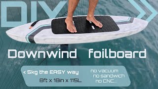 Make your own light cheap and easy downwind board [upl. by Noside661]