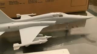 F5A Fighter jet model building kit  Part 2 finished [upl. by Aneis682]