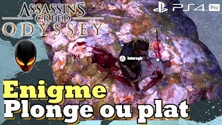 ASSASSINS CREED ODYSSEY Ostracon à Énigme  Plonge ou plat  Localisation [upl. by Araminta978]