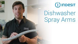 How to look after your dishwasher spray arms  by Indesit [upl. by Mountfort]