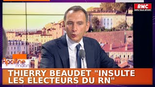 Thierry Beaudet Premier ministre  quotIl insulte les électeurs du RNquot dénonce Laurent Jacobelli [upl. by Athalla]