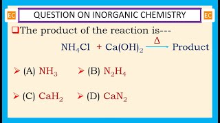 OQV NO – 340 What happens when NH4Cl is heated with CaOH2 [upl. by Ahsienot721]