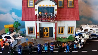 Playmobil Police vs Criminals 🚔 Stop Motion [upl. by Ydoow]