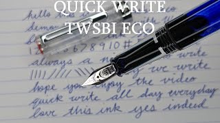 TWSBI Eco Writing [upl. by Angelico]