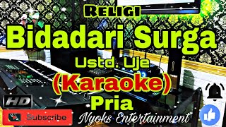 BIDADARI SURGA  Ustd Jefri Al Buchori Karaoke Religi  Nada Pria  GIS minor [upl. by Ilka970]